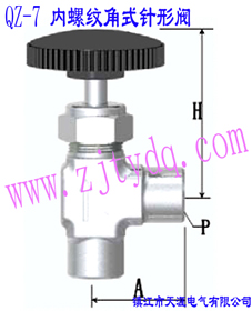 QZ-7 內螺紋角式針形閥QZ-7 Femals Serew Needle and Angle Pattern Needle Valve
